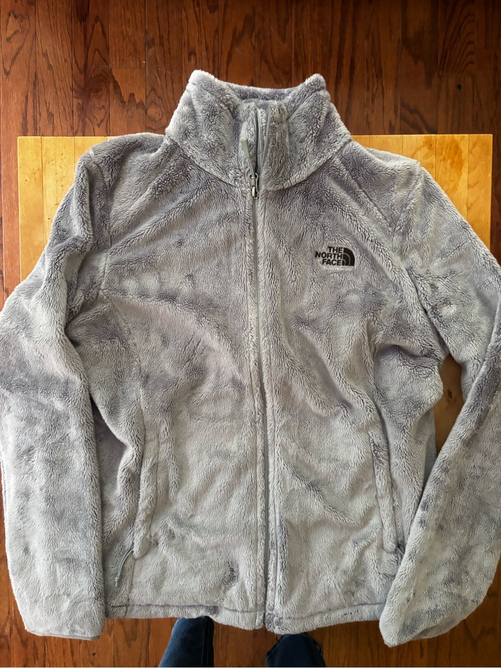 The North Face Women’s Osito Fleece Jacket Gray Full Zip Size Medium